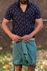 Handwoven Ikat shirt  Full sleeves Pure cotton Sustainable mens clothing handloom tie dye mens shirt seamstressindia