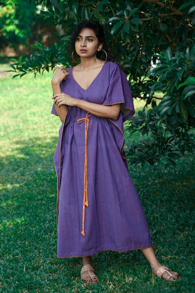 Ikat Kaftan Tie & Dye Cotton Handwoven Comfort Fit Seamstress