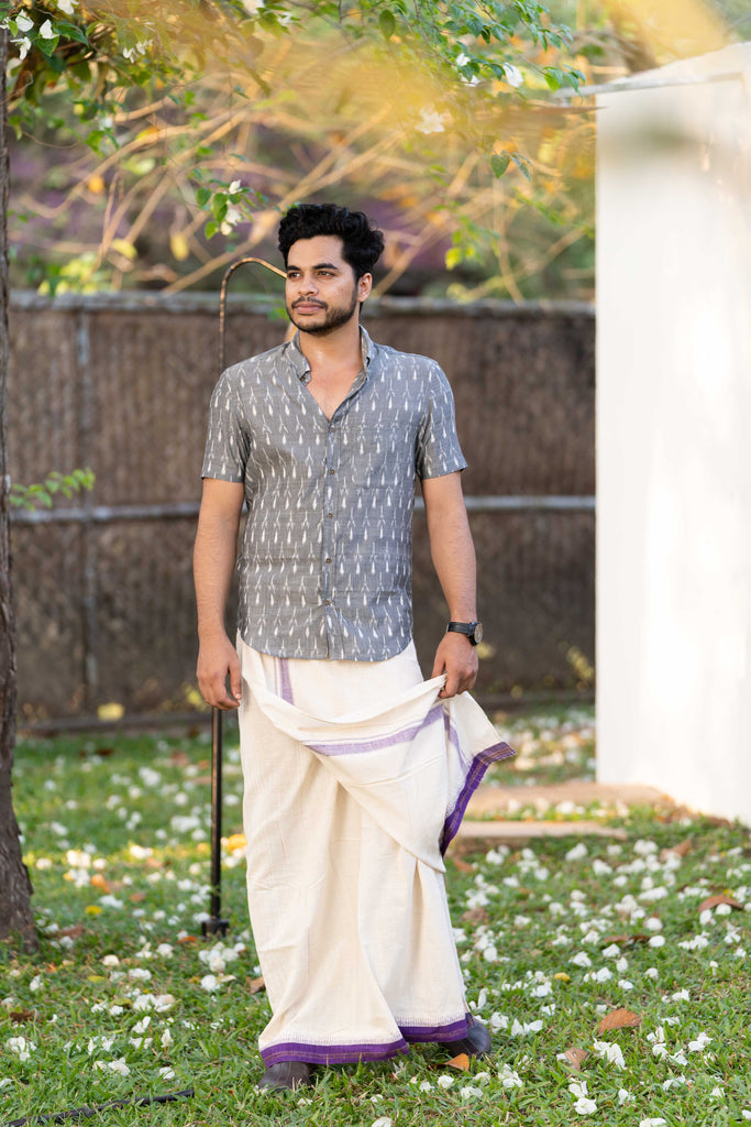 Saheb Kuppadam Mundu | Lungi | Mens sarong – The Kaithari Project