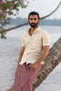 Handwoven Ikat shirt Mandarin Collar Full sleeves Pure cotton Sustainable mens clothing handloom tie dye mens shirt seamstressindia