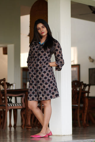 Soot Black Shirt Dress