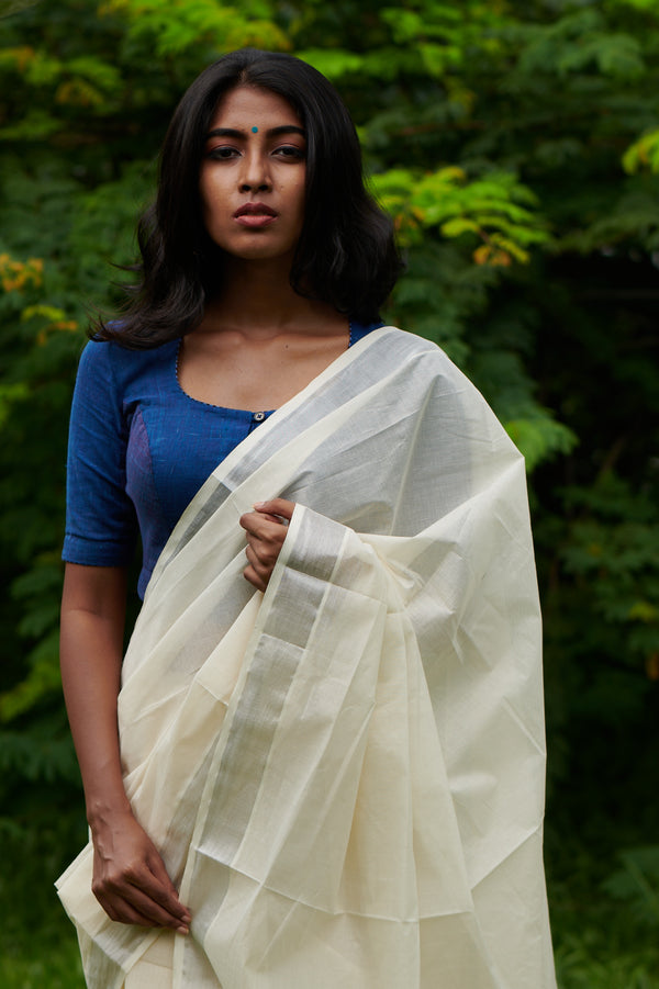 indigo blouse
