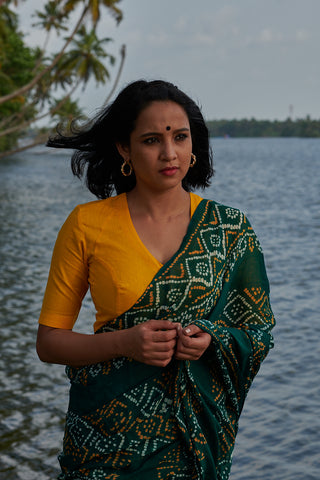Paan Bandhani Saree