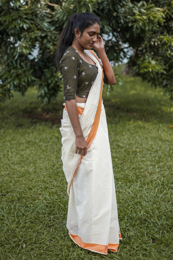 Setu Saree kerala Saree kasavu saree