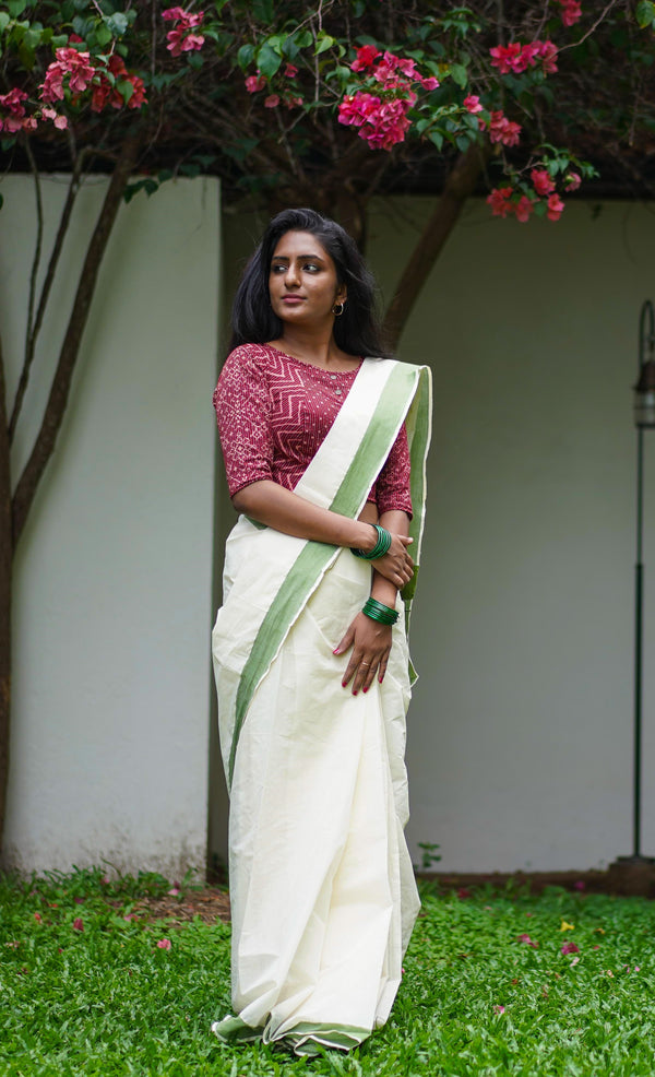 kerala saree Kasavu Saree Setu saree