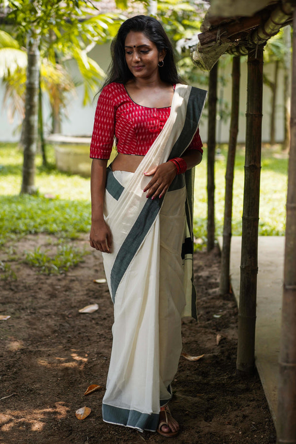 kerala saree Kasavu Saree Setu saree