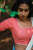 Handloom readymade perfect fit cotton saree blouse crop top for festival seamstressindia kerala pure cotton ikat patchwork upcycled