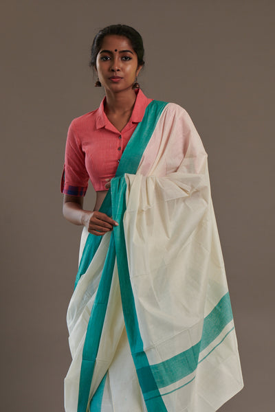 Kerala Saree Nila Set Mundu – The Kaithari Project