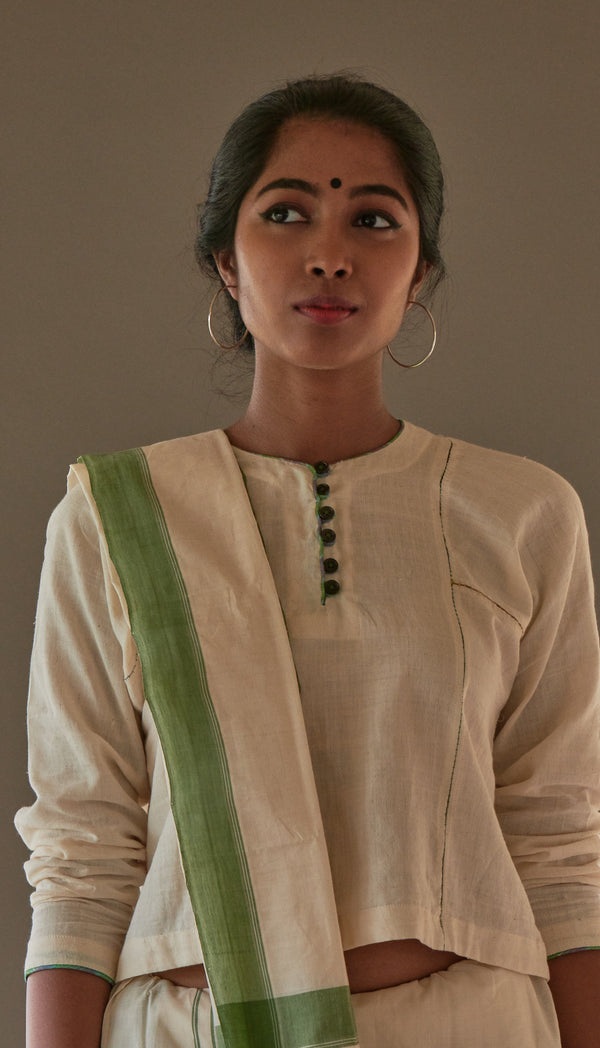 kora off white blouse